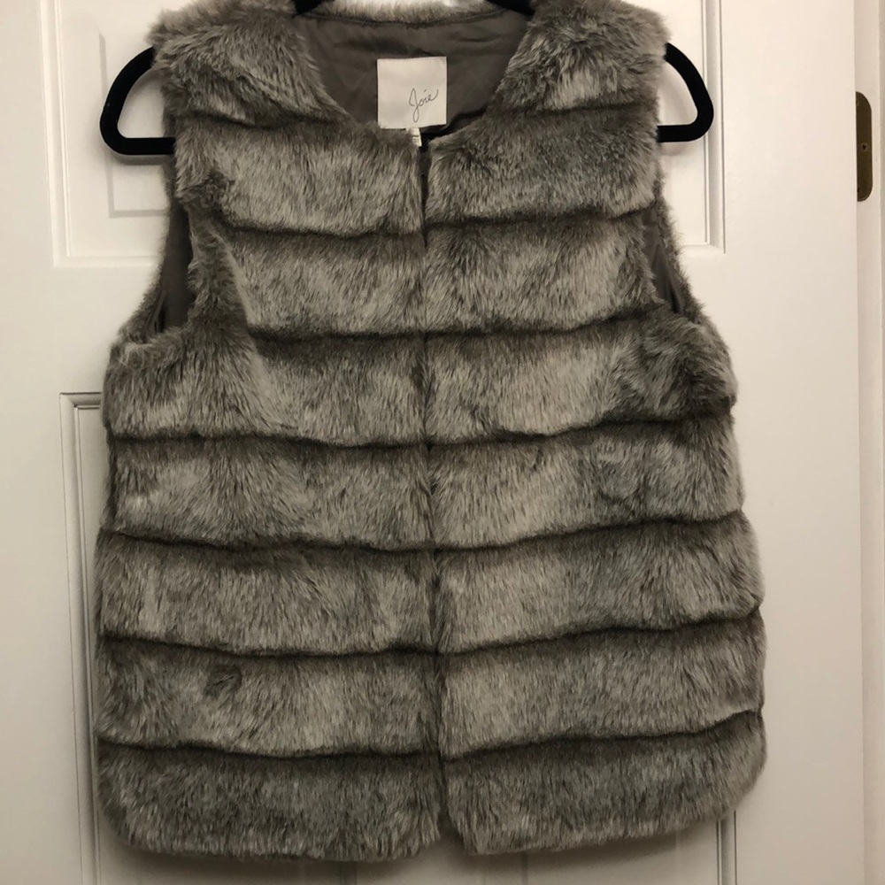 Joie Faux Fur Grey Vest